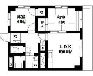 グリーンコスモ田井の物件間取画像